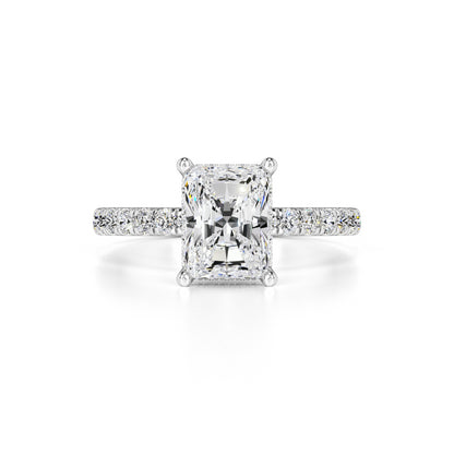 Madeline Moissanite & Lab Grown Diamond Ring | White Gold | 1