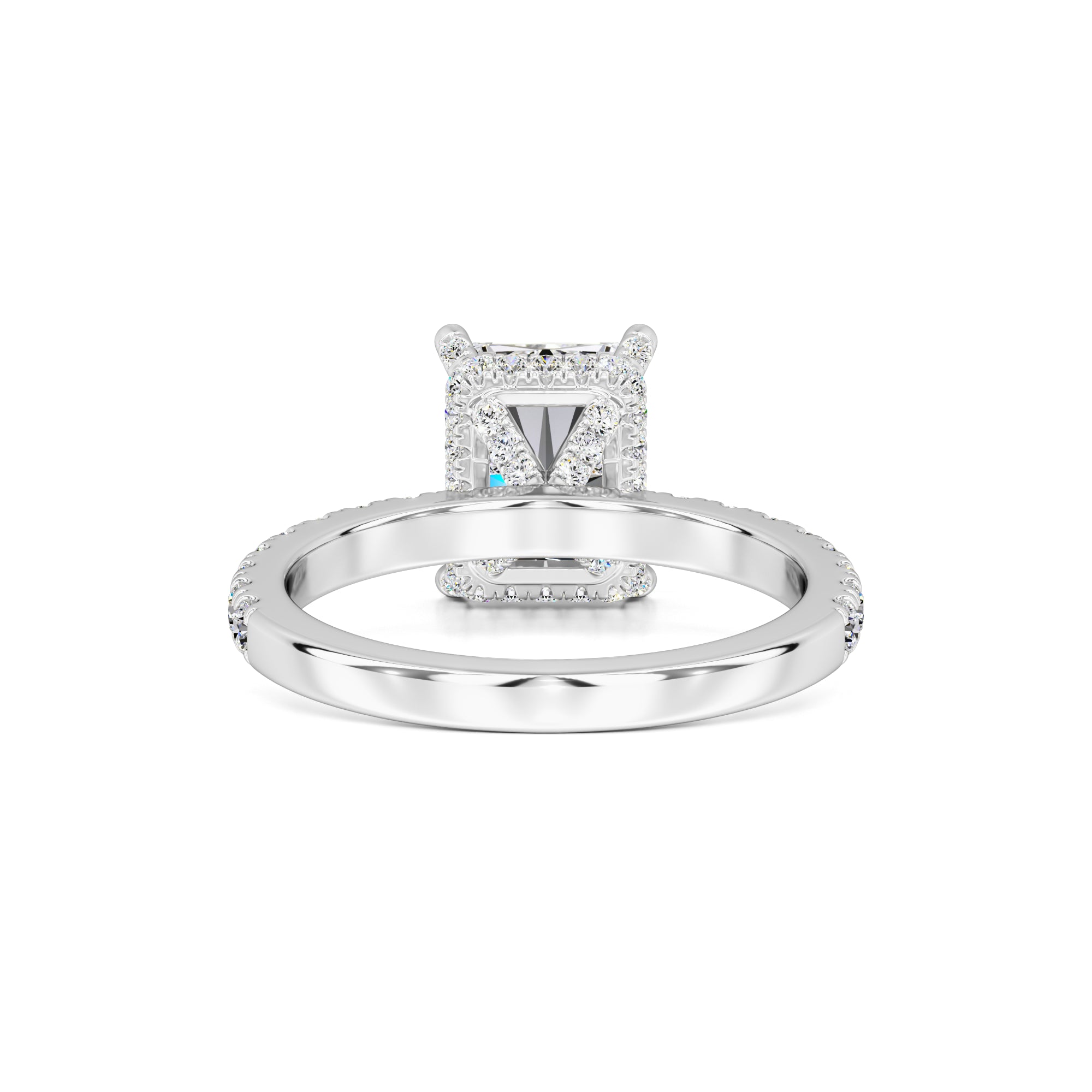 Madeline Moissanite & Lab Grown Diamond Ring | White Gold | 3