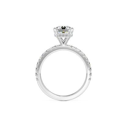 Madeline Moissanite & Lab Grown Diamond Ring | White Gold | 4