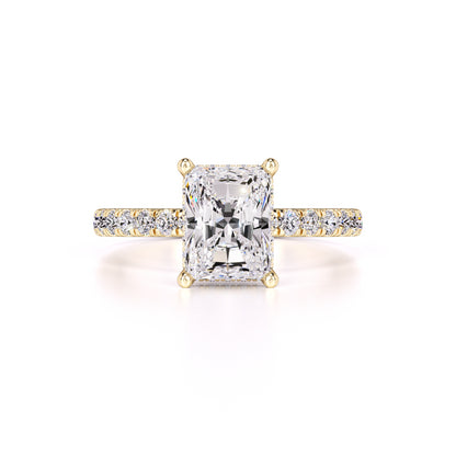 Madeline Moissanite & Lab Grown Diamond Ring | Yellow Gold | 1