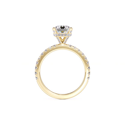 Madeline Moissanite & Lab Grown Diamond Ring | Yellow Gold | 4