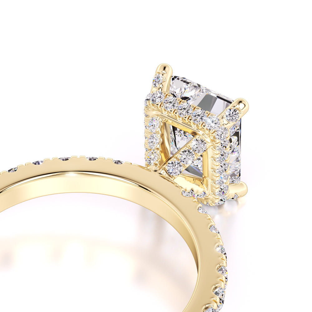 Madeline Moissanite & Lab Grown Diamond Ring | Yellow Gold | 2