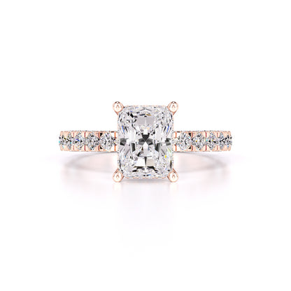 Sienna Moissanite & Lab Grown Diamond Ring | Rose Gold | 1