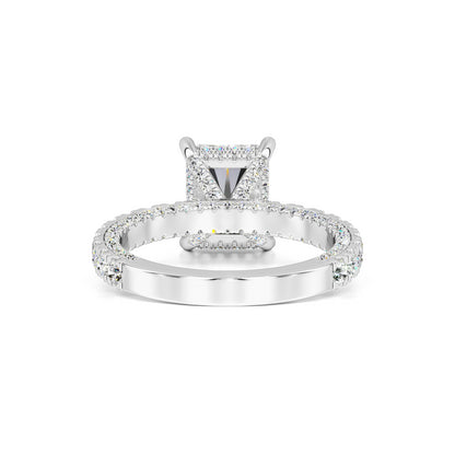 Sienna Moissanite & Lab Grown Diamond Ring | White Gold | 3