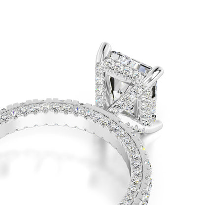 Sienna Moissanite & Lab Grown Diamond Ring | White Gold | 2