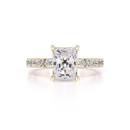 Sienna Moissanite & Lab Grown Diamond Ring | Yellow Gold | 1