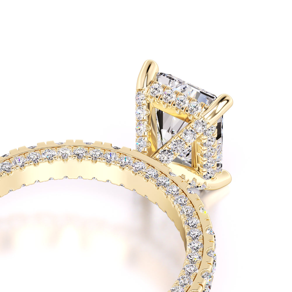 Sienna Moissanite & Lab Grown Diamond Ring | Yellow Gold | 2